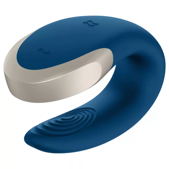 Satisfyer Double Love - wibrator dla par sterowany aplikacją (niebieski)