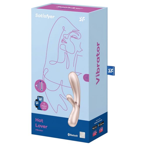 Satisfyer Hot Lover - wibrator z funkcją smart - srebrny