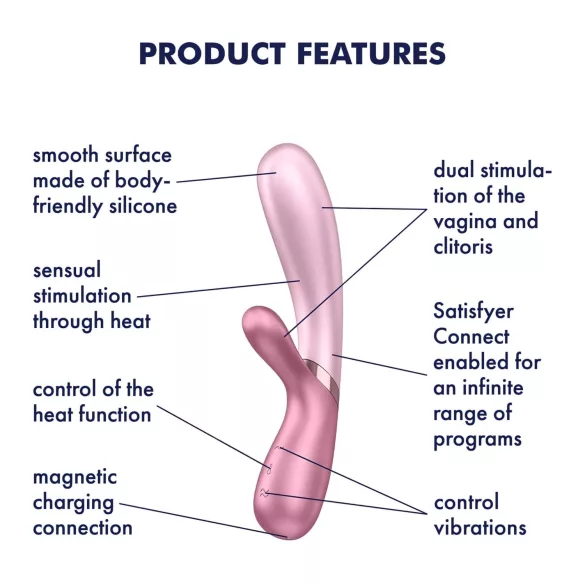 Satisfyer Hot Lover - wibrator sterowany aplikacją (różowy)