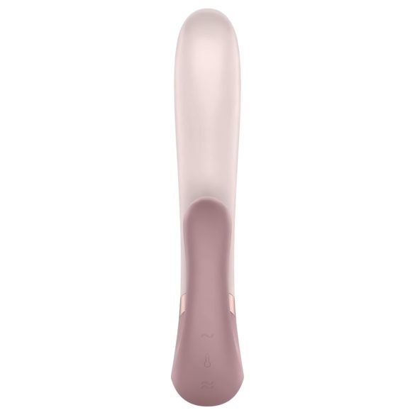 Satisfyer Heat Wave - wibrator z ramieniem ogrzewany - silikon beżowy