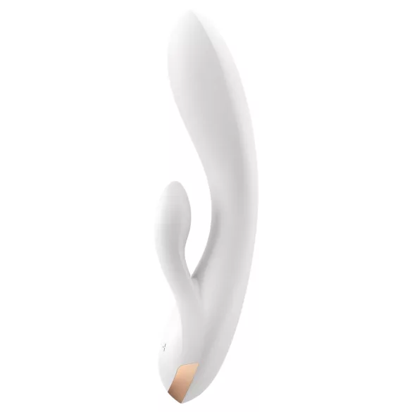 Satisfyer Double Flex - wibrator z ramieniem na łechtaczkę sterowany aplikacją (biały)