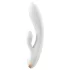 Satisfyer Double Flex - wibrator z ramieniem na łechtaczkę sterowany aplikacją (biały)