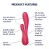 Satisfyer Mono Flex - wibrujący masażer łechtaczki i pochwy