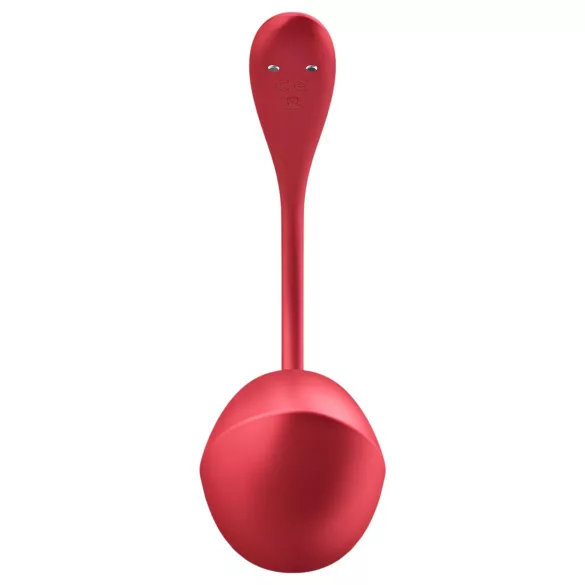 Satisfyer Shiny Petal - jajko wibrujące na pilota - silikon - czerwone