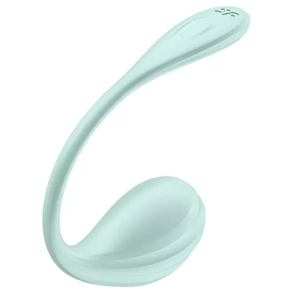 Satisfyer Smooth Petal - noszone jajeczko wibrujące sterowane aplikacją (zielone)