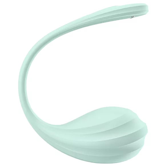 Satisfyer Smooth Petal - noszone jajeczko wibrujące sterowane aplikacją (zielone)