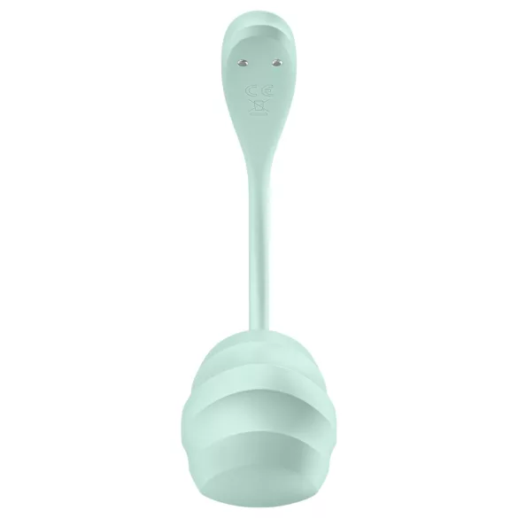 Satisfyer Smooth Petal - noszone jajeczko wibrujące sterowane aplikacją (zielone)