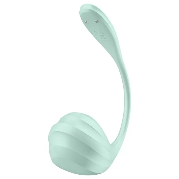 Satisfyer Smooth Petal - noszone jajeczko wibrujące sterowane aplikacją (zielone)