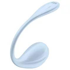   Satisfyer Smooth Petal - noszone jajeczko wibrujące sterowane aplikacją (niebieskie)