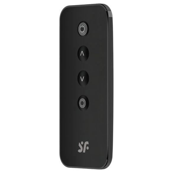 Satisfyer - jajko wibrujące z pilotem - żebrowane - czarne