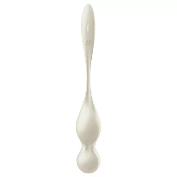 Satisfyer Love Birds 1 - kulki gejszy z wibracją sterowane aplikacją (białe)