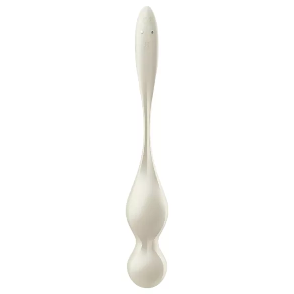 Satisfyer Love Birds 1 - kulki gejszy z wibracją sterowane aplikacją (białe)