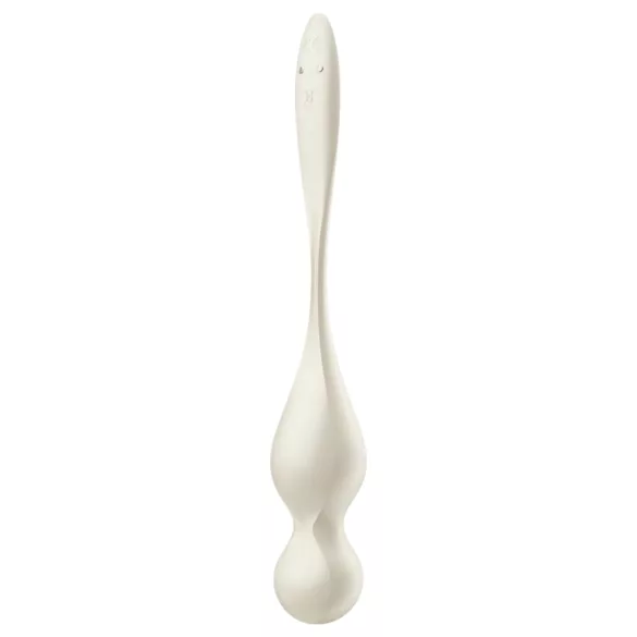 Satisfyer Love Birds 1 - kulki gejszy z wibracją sterowane aplikacją (białe)