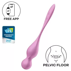   Satisfyer Love Birds 1 - wibrująca kulka gejszy sterowana aplikacją (różowa)