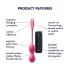 Satisfyer Love Birds 2 - kulki gejszy z wibracją sterowane aplikacją (różowe)
