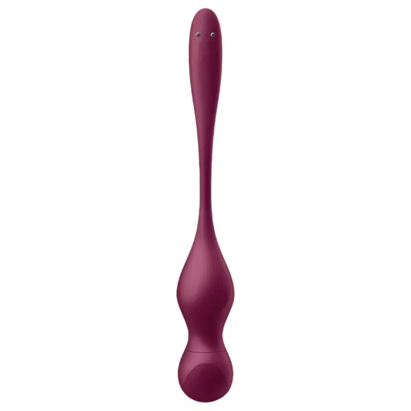 Satisfyer Love Birds Vary - wibrujące kulki gejszy sterowane aplikacją (czerwone)