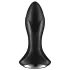 Satisfyer Rotator Plug 1 - wibrujący korek analny z perełkami - czarny