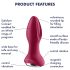 Satisfyer Rotator Plug 2 - wibrujący korek analny z kulkami