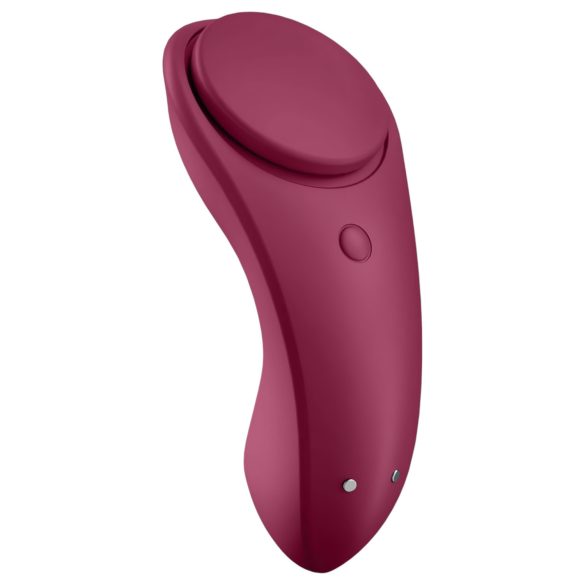 Satisfyer - wibrujące majtki zdalne sterowanie wodoodporne silikon czerwone