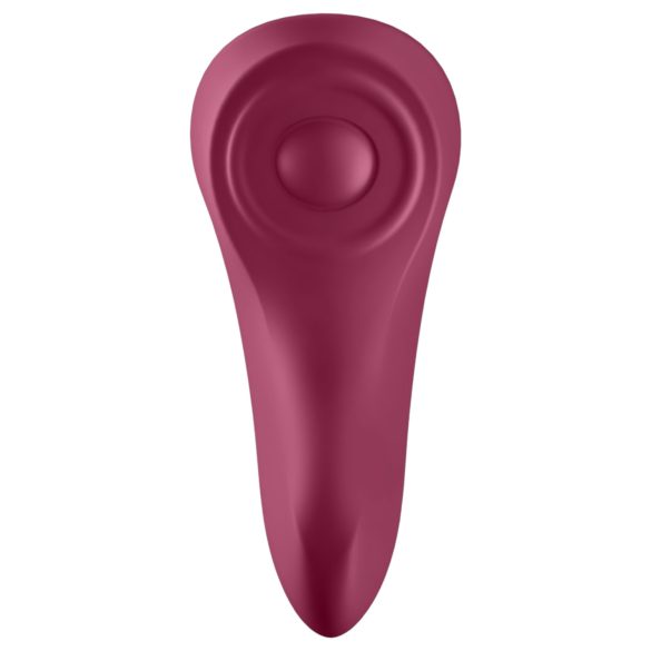 Satisfyer - wibrujące majtki zdalne sterowanie wodoodporne silikon czerwone