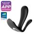 Satisfyer Top Secret Plus - inteligentny 3-ramienny wibrator (czarny)