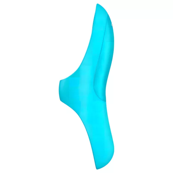 Satisfyer Teaser - wibrujący masażer palca - akumulatorowy wodoodporny turkusowy