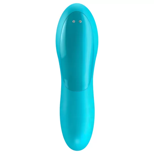 Satisfyer Teaser - wibrujący masażer palca - akumulatorowy wodoodporny turkusowy