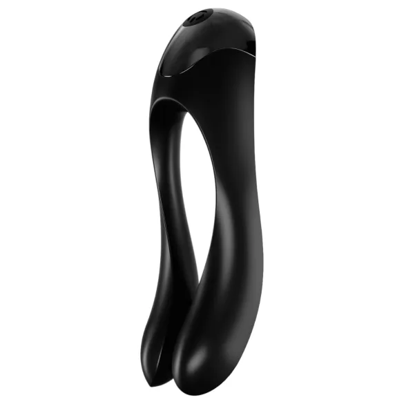 Satisfyer Candy Cane - wodoodporny, ładowany wibrator dwuramienny (czarny)