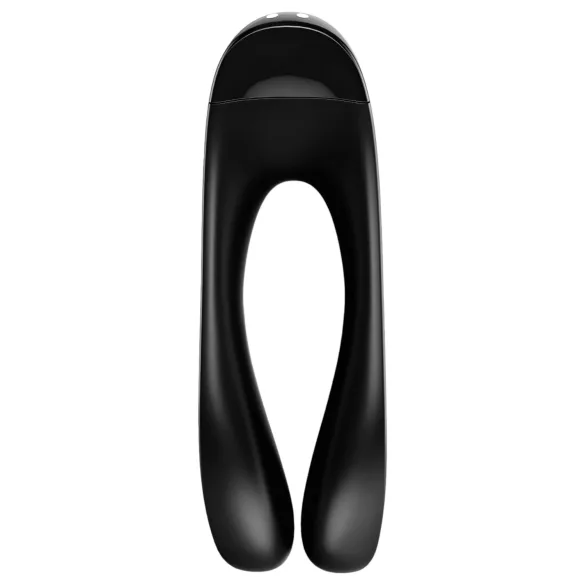 Satisfyer Candy Cane - wodoodporny, ładowany wibrator dwuramienny (czarny)