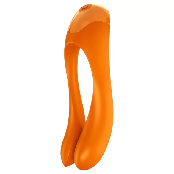 Satisfyer Candy Cane - wodoodporny wibrator podwójny, akumulatorowy (pomarańczowy)