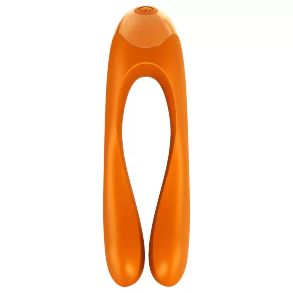 Satisfyer Candy Cane - wodoodporny wibrator podwójny, akumulatorowy (pomarańczowy)