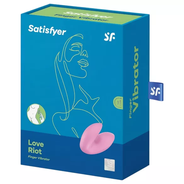 Satisfyer Love Riot - wodoszczelny wibrator na palec, akumulatorowy (różowy)