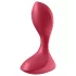 Satisfyer Backdoor Lover - wibrator analny ładowany USB wodoodporny czerwony