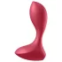 Satisfyer Backdoor Lover - wibrator analny ładowany USB wodoodporny czerwony