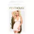 Penthouse - komplet erotyczny z koronką - na szyję - biały - M/L