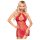 Penthouse - babydoll z koronką i stringi - czerwony - M/L