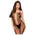 Penthouse Drop-Dead - kombinezon siateczkowy, otwarty - czarny - XL