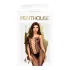 Penthouse Drop-Dead - kombinezon siateczkowy, otwarty - czarny - XL