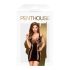 Penthouse Juicy Poison - krótka sukienka z ramiączkami (czarna) - XL