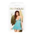 Penthouse Bedtime Story - komplet: koszulka nocna i stringi - turkusowy - L/XL