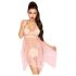 Penthouse Naughty Doll - koronkowa sukienka i stringi (różowe) - L/XL
