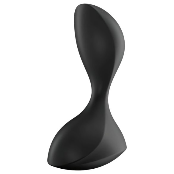 Satisfyer - wibrujący korek analny z aplikacją - silikon czarny