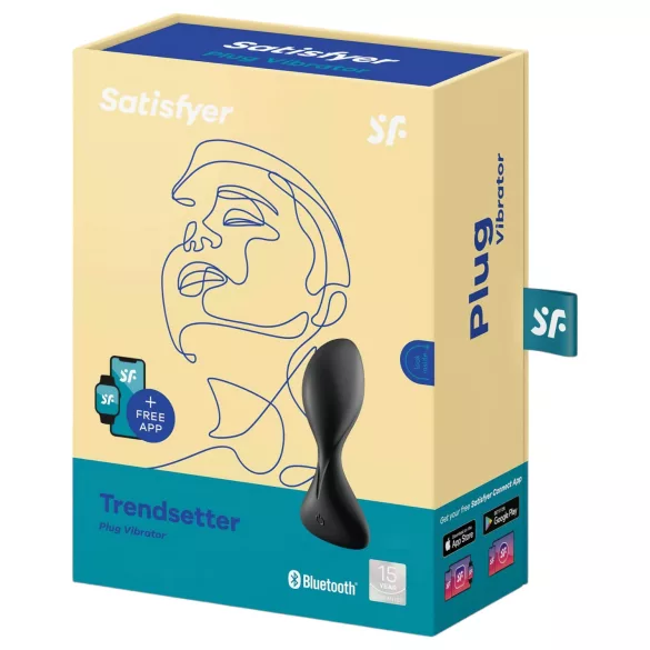 Satisfyer Trendsetter - sterowany aplikacją wibrator analny (czarny)