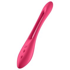   Satisfyer - wibrator dla par elastyczny ładowany USB silikon czerwony