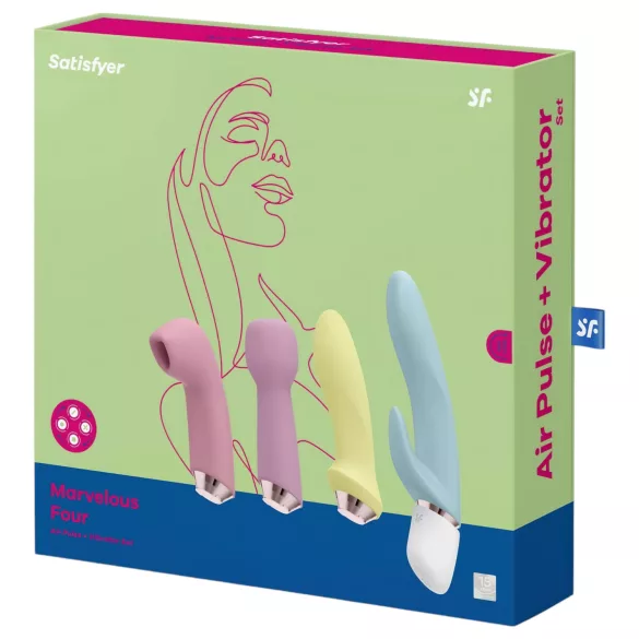 Satisfyer Marvelous Four - zestaw wibratorów akumulatorowych 4 sztuki