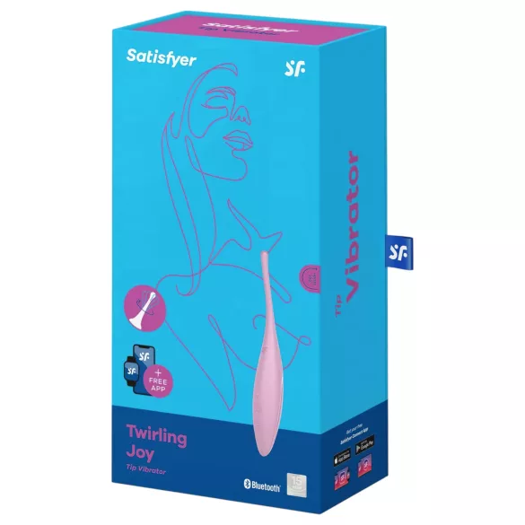 Satisfyer Twirling Joy - wibrator łechtaczkowy sterowany aplikacją (różowy)