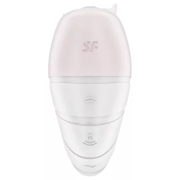 Satisfyer Supernova - wibrator 2w1 z falą powietrzną akumulatorowy biały