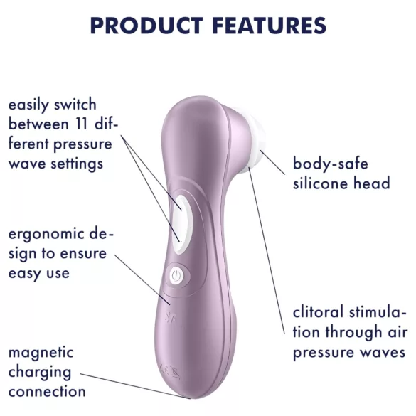 Satisfyer Pro 2 Gen2 - ładowany akumulatorowo stymulator łechtaczki (fioletowy)