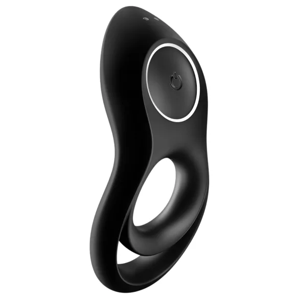 Satisfyer Legendary Duo - pierścień erekcyjny wibrujący akumulatorowy - czarny