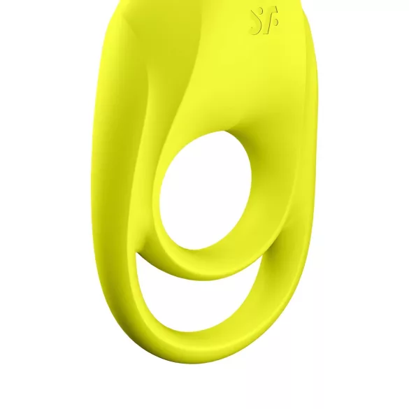 Satisfyer Spectacular - wodoodporny, wibrujący pierścień na penisa (żółty)